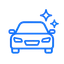 Glänzendes Auto-Icon für professionelle Aufbereitung